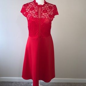 ASOS Red Lace Dress